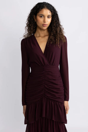 Jenna Maxi Dress - Burgundy