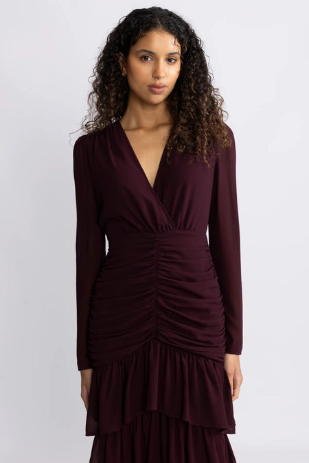 Jenna Maxi Dress - Burgundy