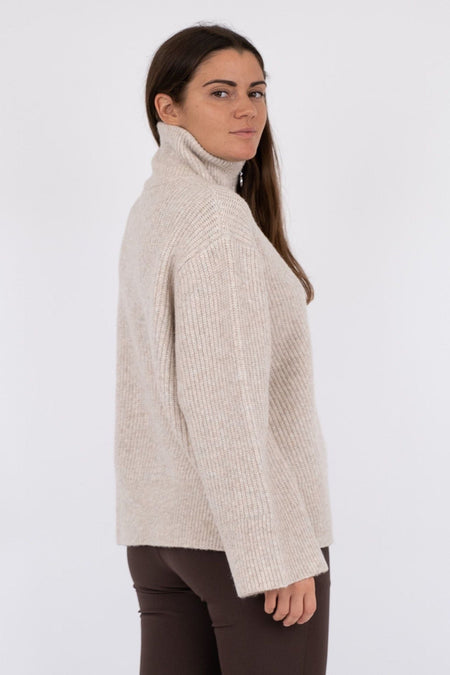 Nevena Solid Knit Blouse
