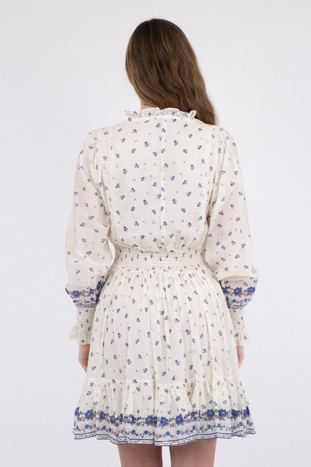 Daffodil S Belle Border Dress - Blue