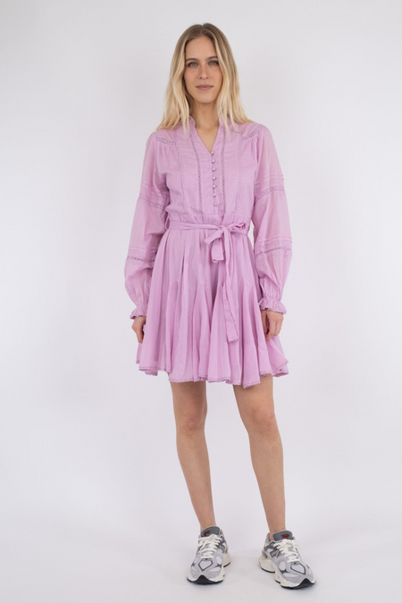 Birgitte S Voile Dress - Rose
