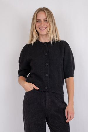 Trudy Knit Cardigan - Black