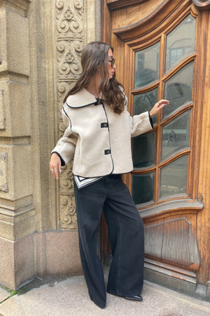 Edmund Teddy Jacket - Ivory