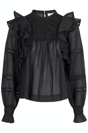 Sarna S Voile Blouse - Black