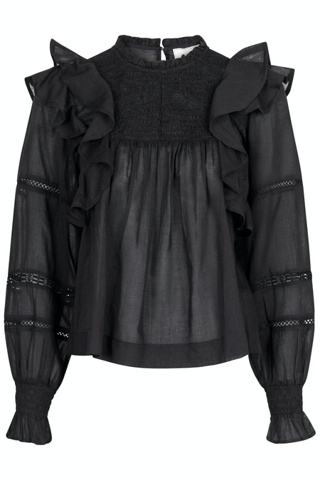 Sarna S Voile Blouse - Black