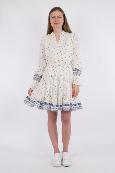 Daffodil S Belle Border Dress - Blue