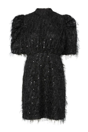 Yasilza 2/4 Sequin Dress - Black