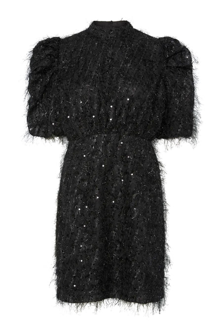 Yasilza 2/4 Sequin Dress - Black