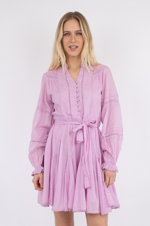 Birgitte S Voile Dress - Rose