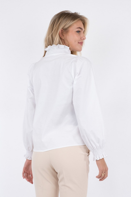 Brielle Solid Shirt - White