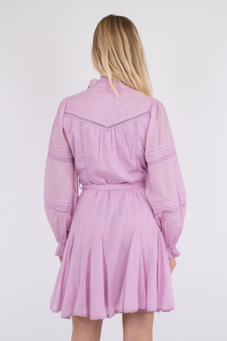 Birgitte S Voile Dress - Rose
