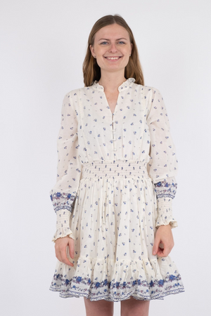 Daffodil S Belle Border Dress - Blue