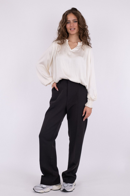 Lucie Satin Blouse - Off White