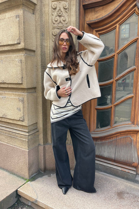 Edmund Teddy Jacket - Ivory