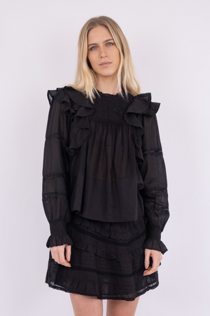 Sarna S Voile Blouse - Black