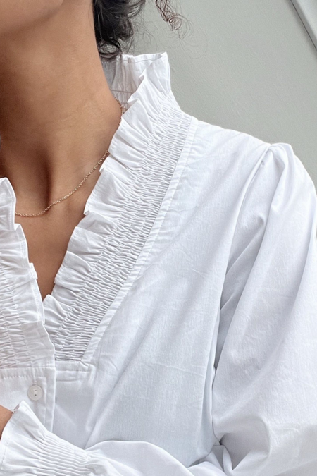 Brielle Solid Shirt - White