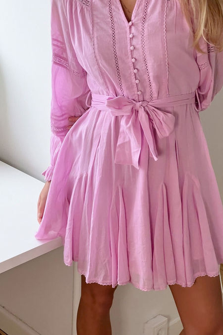 Birgitte S Voile Dress - Rose