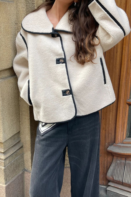 Edmund Teddy Jacket - Ivory