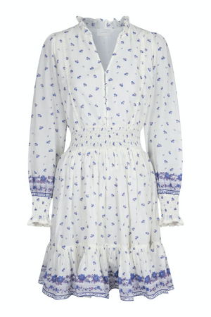Daffodil S Belle Border Dress - Blue