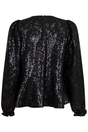 Rizzo Sequins Blouse - Black
