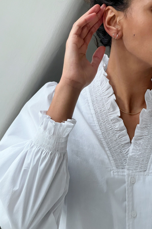 Brielle Solid Shirt - White