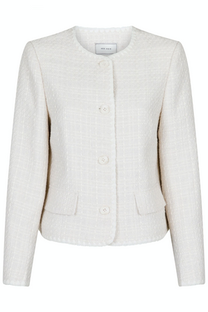 Helina Boucle Jacket - Off White