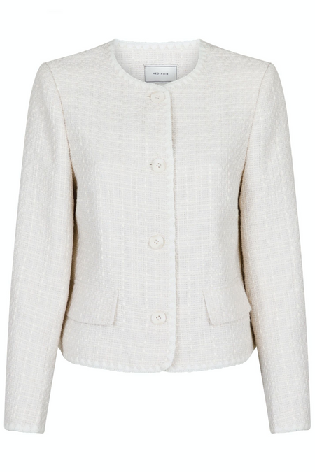 Helina Boucle Jacket - Off White