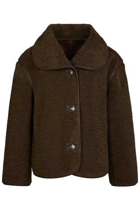 Edmund Teddy Jacket - Dark Brown