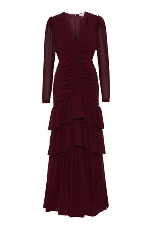 Jenna Maxi Dress - Burgundy