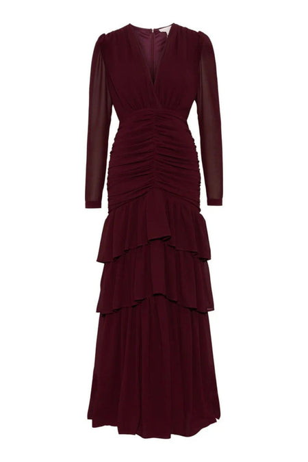 Jenna Maxi Dress - Burgundy