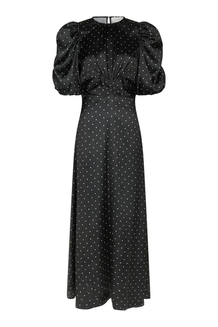 Kikka Dot Dress - Black