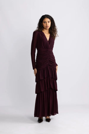 Jenna Maxi Dress - Burgundy
