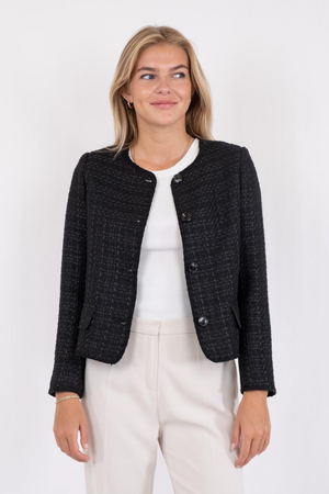 Helina Boucle Jacket - Black