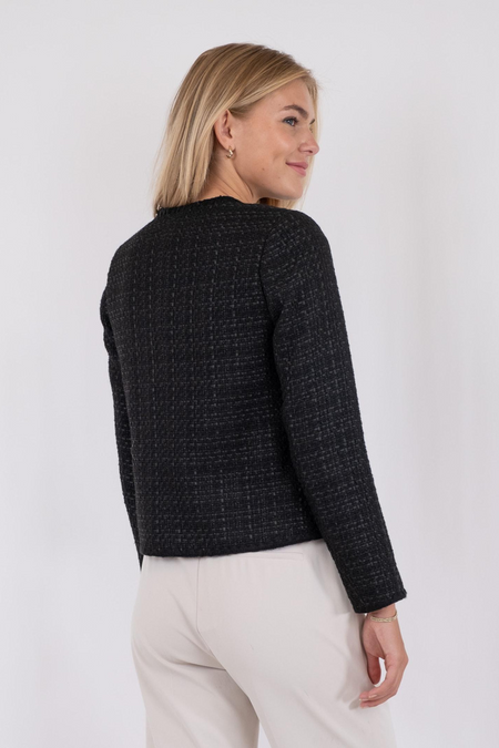 Helina Boucle Jacket - Black