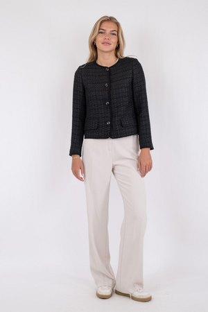 Helina Boucle Jacket - Black