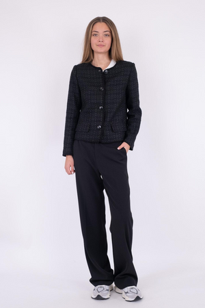 Helina Boucle Jacket - Black