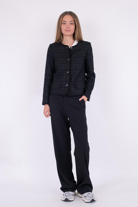 Helina Boucle Jacket - Black