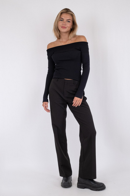 Jessy Knit Blouse - Black