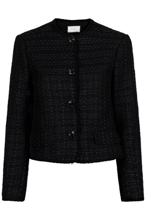 Helina Boucle Jacket - Black